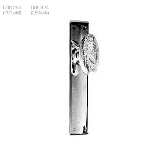 poignées de porte boutons de portes sur plaque (d06.294 d06.434) - brass quincaillerie
