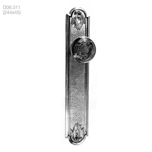 poignées de porte boutons de portes sur plaque (d06.311) - brass quincaillerie