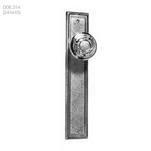 poignées de porte boutons de portes sur plaque (d06.314) - brass quincaillerie