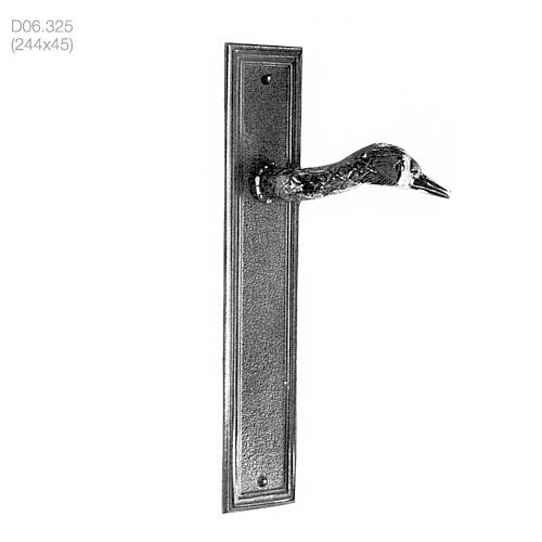 poignées de porte béquilles de portes sur plaque (d06.325) - brass quincaillerie