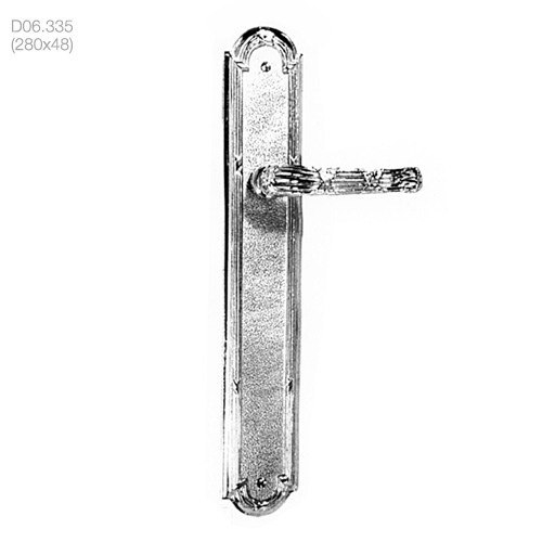 poignées de porte béquilles de portes sur plaque (d06.335) - brass quincaillerie
