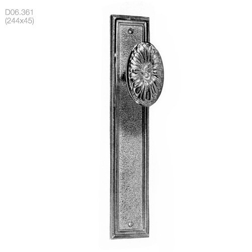 poignées de porte boutons de portes sur plaque (d06.361) - brass quincaillerie