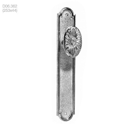 poignées de porte boutons de portes sur plaque (d06.362) - brass quincaillerie