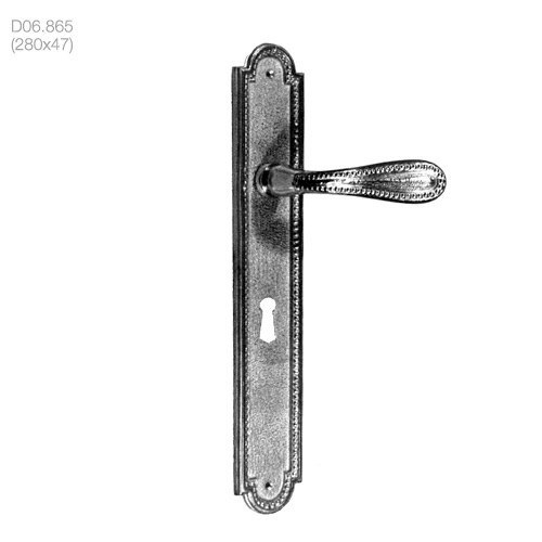 poignées de porte béquilles de portes sur plaque (d06.865-2) - brass quincaillerie