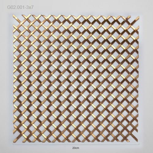 grillages décoratifs (g02.001-3x7) - brass quincaillerie
