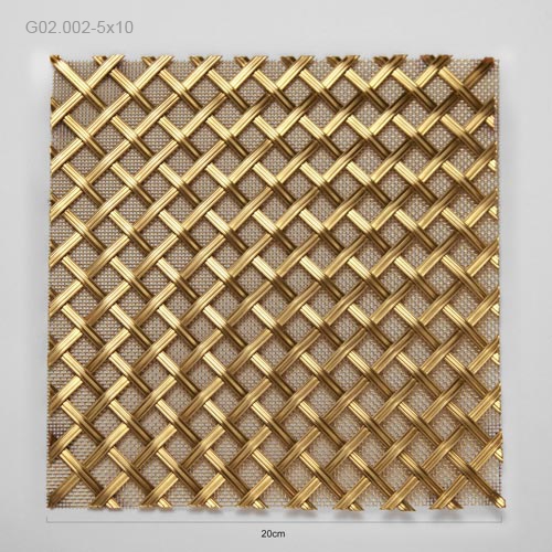 grillages décoratifs (g02.002-5x10) - brass quincaillerie