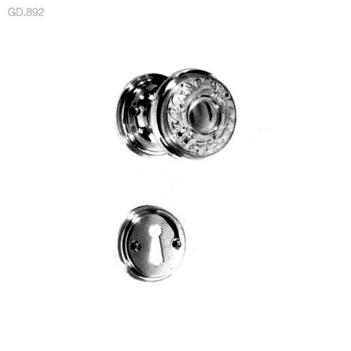 poignées de porte boutons de portes sur rosace (gd.892) - brass quincaillerie