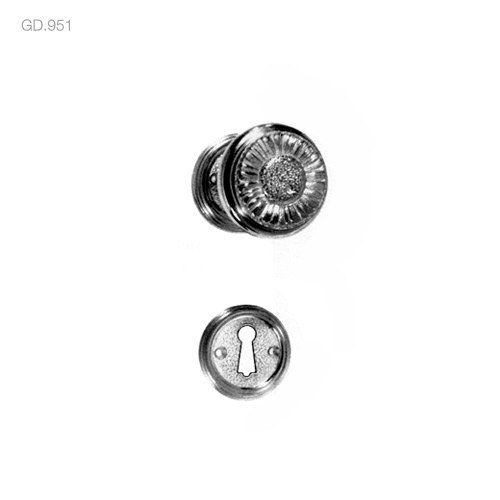 poignées de porte boutons de portes sur rosace (gd.951) - brass quincaillerie
