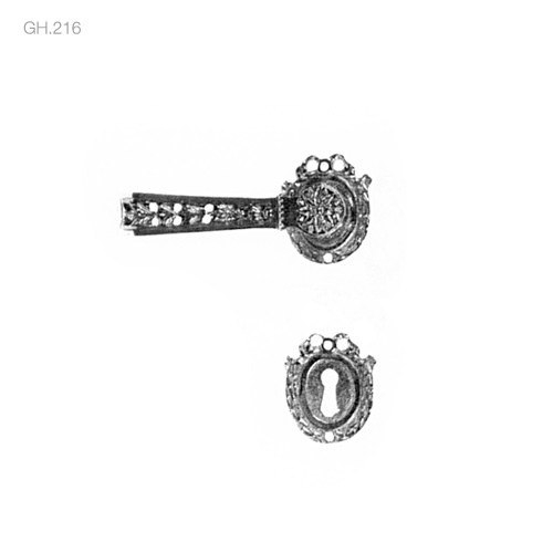 poignées de porte béquilles de portes sur rosace (gh.216) - brass quincaillerie