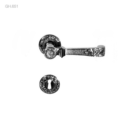 poignées de porte béquilles de portes sur rosace (gh.651) - brass quincaillerie