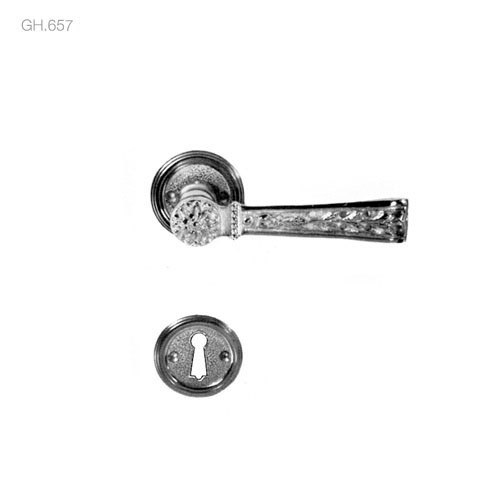 poignées de porte béquilles de portes sur rosace (gh.657) - brass quincaillerie